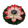 Sulgyt Solar Garden Lights Upgraded Solar Lotus Flower Lights Solar Lights Outdoor for Garden Patio Yard Decoration Solar Powered LED Flower Light Floating Pond Garden Pool Lamp