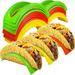 Washranp 10Pcs Taco Shell Holder Plastic Lightweight Food Grade Taco Rack Stands Microwave Safe Grill Safe