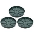 Uxcell Plant Pot Saucers 10.5 Inch 3 Pack Plastic Round Plant Pot Flower Drip Tray Green