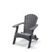 Birds Choice Classic Folding Adirondack Chair for Outdoors Gray