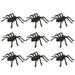 30pcs Fake Black Spider Halloween Fake Spider Plastic Spider Toy for Prank Props