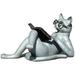 Studious Stan College Kitty w/ Book | Outdoor Garden Statue Cast Aluminum | Reading Kitten Figurine & for Indoors Patio and Yard