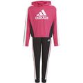 adidas Kinder Colorblock Crop Top Trainingsanzug, Größe 116 in Rot