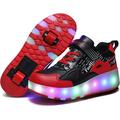 YAZI Kids Shoes with Wheels LED Light Color Shoes Shiny Roller Skates Skate Shoes Simple Kids Gifts Boys Girls The Best Gift for Party Birthday Christmas Day