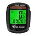 NUOLUX Wireless Bike Computer Solar Power Waterproof Noctilucent Cycling Odometer Stopwatch Road MTB Computer Bike Speedometer (Black)