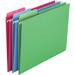 Erasable Fastab Hanging File Folder 1/3-Cut Built-In Tab Letter Size Assorted Primary Colors 18 Per Box (64031)