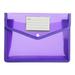 Miyuadkai one Sizewaterproof File Folder File with Snap Document Wallet Expanding File button Folder Office & Stationery Folder Purple