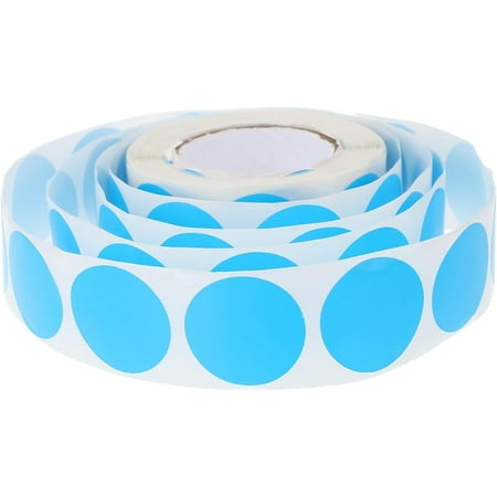 1 Roll Paper Label Round Stickers Color Stickers Colored Labels Stickers Decorations Dot Stickers Colored Circle Round Removable Labels Paper Blue Tag Stickers Round Dots Decals