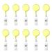 solacol Retractable Badge Holder with Clip 10Pc Retractable Badge Holder Badge Holder Scroll Id Card Holder 10 Colors Id Badge Holders Retractable Retractable Id Badge Holder