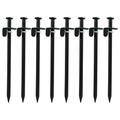 16pcs Tent Stakes Heavy Duty Forged Iron Unbent Tent Pegs-Ideal Camping Stakes