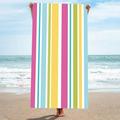 Sulgyt Stripe Series Microfiber Beach Towels Sand Free Beach Towel Quick Dry Beach Towel Extra Large Beach Towels for Adults Kids Travel Towel Camping Towel