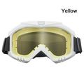 Unisex Dustproof Lens Frame Winter Windproof Ski Goggles Eyewear Glasses Snowboard Moto Cycling YELLOW