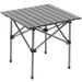 Petimi Outdoor Folding Table Portable Camping Table with Carry Bag for Camping Beach Picnicï¼ˆBlackï¼‰