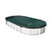 Harris Commercial-Grade Winter Pool Covers for Above Ground Pools - 21 x 42 Oval Solid - Industrial Grade