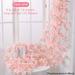 1PCS Artificial Sakura Flowers Vine For Wedding Party Silk Christmas Decor Wall Hanging Garland Plants 135/144/256 Flowers