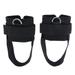 2pcs Ankle Strap Padded D-ring Ankle Cuffs for Gym Workouts Cable Machines Butt and Leg Weights Exercises (Black)