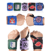 Anime Wrist Wraps 5 Pairs Bundle - 24 Lifting Straps for Men and Women - Gym Accessories Support Weightlifting Powerlifting Strength Training and Improve Workout (Trinity A)