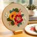 UDIYO DIY Art Handmade Sewing Crafts Flower Pattern Needlework Embroidery Starter Kit