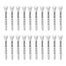20Pcs 53/69/83mm Tee Ball Holder Clear Scale Low-Resistance Tip Increase Flight Distance Practice Training Golf Ball Holder Golf Training