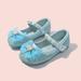 LYCAQL Girl Shoes Small Leather Shoes Single Shoes Children Dance Shoes Girls Performance Shoes Womens Kids (Blue 1 Big Kids)