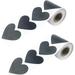 Color Stickers Decorative Labels Stickers 2 Rolls Resents Wrapping Heart Label Gift Tag Stickers Creative Stickers Heart-shaped Decorate Gift Stickers Cup Label Seal Stickers