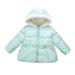 Girls Winter Coats Winter Coats Toddler Baby Boys Girls Patchwork Padded Jacket Winter Warm Outerwear Coat Green 110