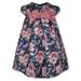 Bonnie Jean Girls Floral Rose Dress - navy 2t (Toddler)