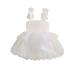 Sunisery Girls A-line Dress Sleeveless Bow Tulle Patchwork Party Dress Summer Dress for Birthday