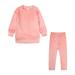 Pimfylm Outfits Clothes Set Toddler Children s Autumn Winter Toddler Kids Baby Pants 2pcs Suit For Children Beige 100