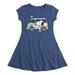 Peanuts - Tie Dye Van - Toddler & Youth Girls Fit & Flare Dress