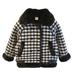 Girls Winter Coats Autumn Winter Children Cloth Coat Boys Girls Double Coat Black 100