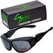 Spits Eyewear Mountaineer Sunglasses with Light Blocking Rubberized Side Shields (Frame Color: Matte Black)