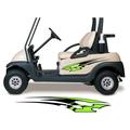 Two Color Golf Cart Decals Accessories Go Kart Stickers Side by Side Graphics GCA1289