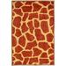 giraffe on stilts area rug animal print area rug home decor mat pet-friendly carpet perfect for living room event wedding 4 x 5 rectangle