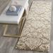 florida collection 2 3 x 13 beige/cream sg460 damask non-shedding living room bedroom dining room entryway plush 1.2-inch thick runner rug