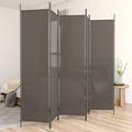 Carevas 5-Panel Room Divider Anthracite 98.4 x78.7 Fabric