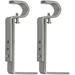 Set Of 2 Curtain Rod Bracket Adjustable Fits 3/4 Diameter Rods Pewter