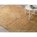 Indian natural Beige Scandinavian rug. Pattern Hemp Jute Rug. Ivory&Beige Rug. Handwoven Rug. 100% Natural Rug