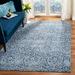 collection 4 x 6 navy / light grey bnt860m floral damask ogee trellis non-shedding living room bedroom accent rug