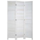 CL.HPAHKL Room Divider 3 Panel Room Dividers Temporary Wall and Folding Privacy Screens Habitacion Privacy Screens Room Separators Divider Wall Folding Screen Room Divider White