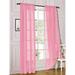 2 Piece Sheer Voile Light Filtering Rod Pocket Window Curtain Panel Drape Set Available In A Variety Of Sizes And Colors (54 X 84 Light Pink)