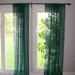 Floral Lace Sheer Curtain Panel 58 Wide Window Treatment/Home Decor (Hunter Green 120 Tall)