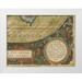 Vision Studio 14x12 White Modern Wood Framed Museum Art Print Titled - Antique World Map Grid IX