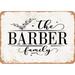 10 x 14 Metal Sign - The Barber Family (Style 2) - Vintage Rusty Look