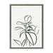 Kate and Laurel Sylvie Botanical Sketch Print No 1 Framed Canvas Wall Art by The Creative Bunch Studio 18x24 Gray Decorative Botanical Abstract Art Print for Wall