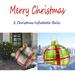 2 pcs Outdoor Christmas PVC Inflatable Decorated Balloon Christmas Inflatable Balls Outdoor Garden Decorations Giant Christmas Inf