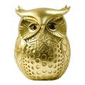 Owl Statue Home Decor Animal Sculpture Accent Crafts Adorable Cute Owl Figurine Owl Decorations for Home for Bedroom Office Bookshelf Mantel Gold