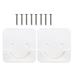 2pcs Shower Curtain Rod Mount Holder Adhesive Shower Rod Tension Retainer