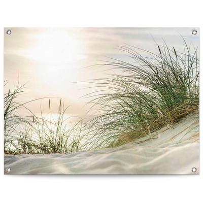 Poster REINDERS "Sonnenuntergang", beige (farbe bild(er): beige), B:80cm H:60cm T:0,1cm, Leinwand, Bilder, Outdoor für Garten oder Balkon Image
