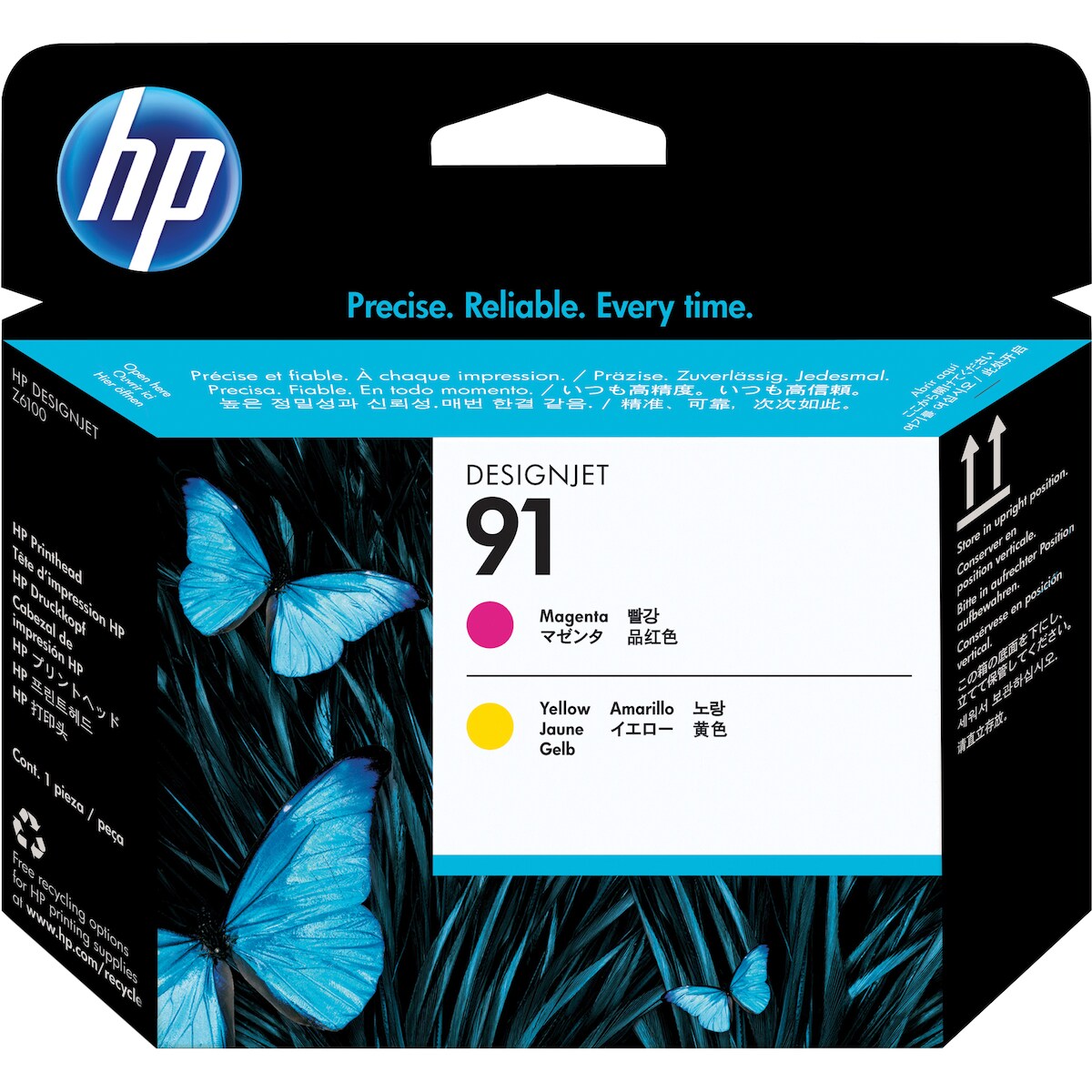 HP Tintenpatrone C9461A 91 magenta/gelb Image